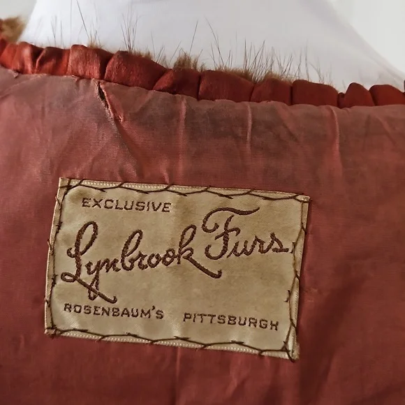 Exclusive Lynbrook Furs Brown Stole Cape Shrug Shawl Cover Up Fur Large Vintage - Picture 14 of 16